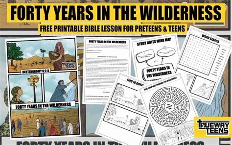 Forty Years In The Wilderness Bible Lesson For Teens Trueway Kids