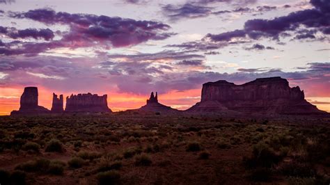 Sunset Landscape Desert Utah Wallpapers Hd Desktop