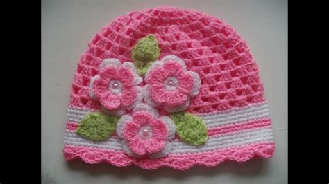 A partir de este punto vamos a tejer recto, es decir, tejiendo 7 puntos vareta en cada abanico, hasta llegar a la vuelta 17. Gorro tejidos a crochet para bebe de verano - YouTube
