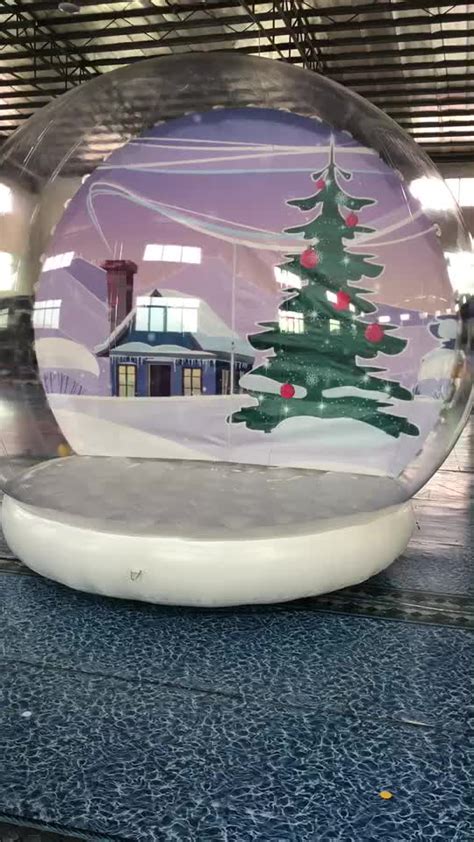 Christmas Decoration Human Snow Globe Life Size Snow Globe Clear