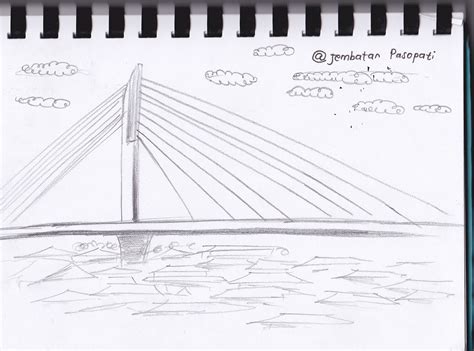 100 Contoh Sketsa Gambar Jembatan Yang Mudah Dibuat Terbaru Postsid