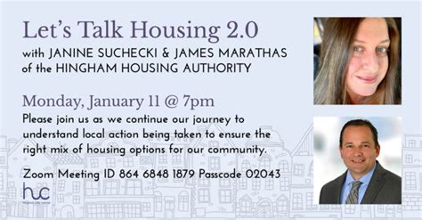 Lets Talk Housing 20 Hingham Unity Council
