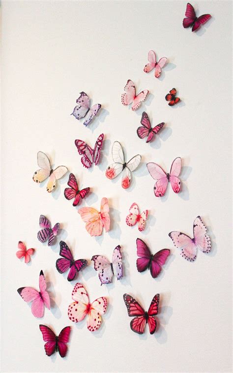 Butterfly Wall Decoration Quarto Borboleta Faça Você Mesmo