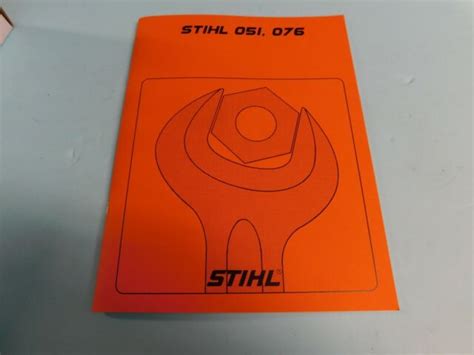 For Stihl Chainsaw 050 051 075 076 Service Repair Manual