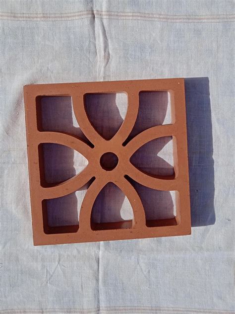 30 Mm Thick Clay Terracotta Hollow Blocks And Bricks Jaali Tiles Used