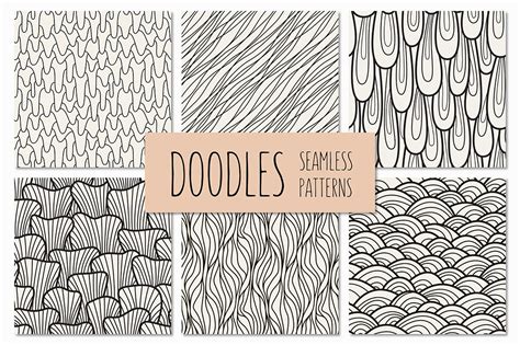 Hand drawn Doodles Seamless Patterns ~ Graphic Patterns ~ Creative Market