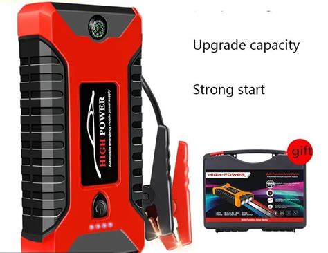 12v Car Jump Starter Multi Function Emergency Tool With Sos Lamp Car Battery Charger Jump