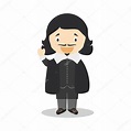 Rene Descartes cartoon character. Vector Illustration. Kids History ...