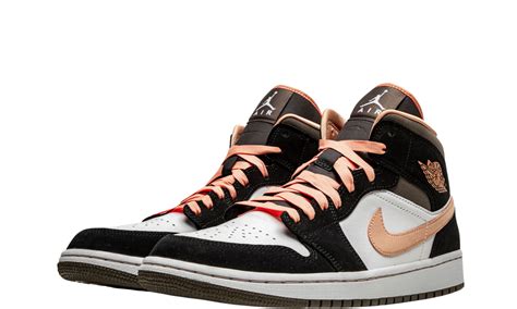 Nike Air Jordan 1 Mid Peach Mocha W Dh0210 100 Sneakers Heat