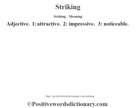 What Is The Definition Of Striking Definitionue
