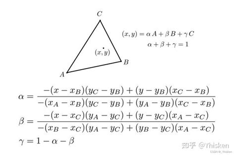 计算机图形学自学记录 重心坐标and应用纹理 知乎