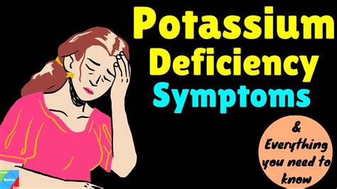 low potassium symptoms hypokalemia potassium deficiency symptoms causes and treatment youtube