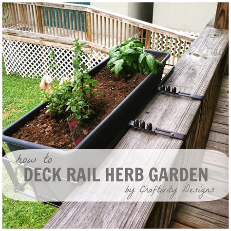 How To A Deck Rail Herb Garden Craftivity Designs