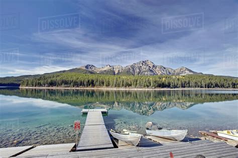 Patricia Lake Is A Lake In Jasper National Park Near The Town Of