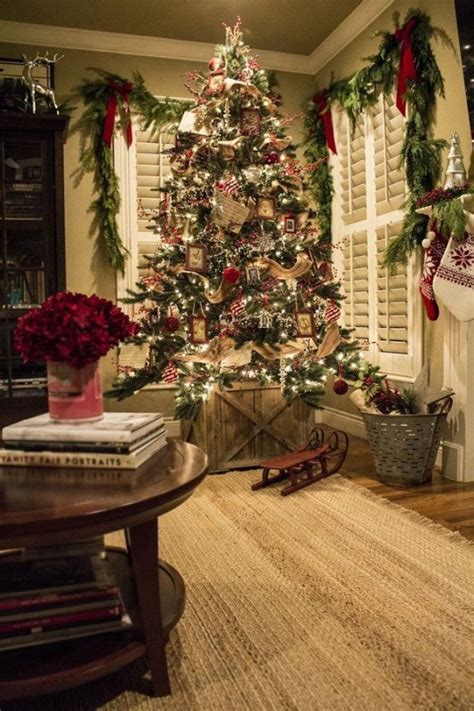 30 Rustic Christmas Tree Decorations Ideas Decoration Love