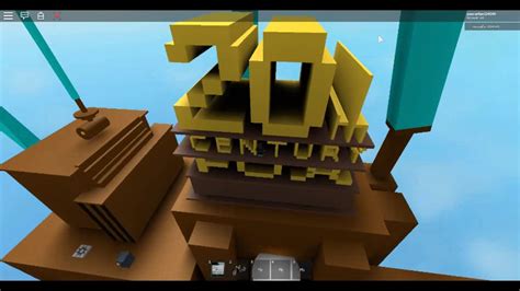 20th Century Fox Logo On Roblox Roblox Studio And Roblox Youtube