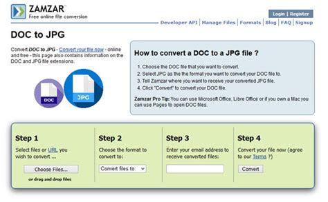 Our free online converter allows you to convert any.doc or.docx to jpg. How to Convert Word to JPEG