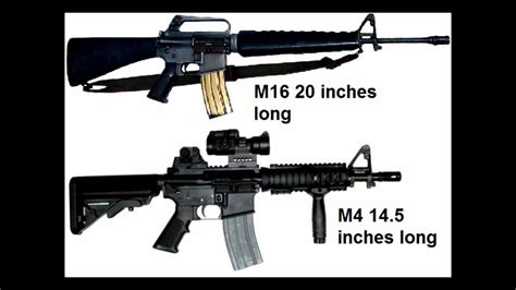 The M16 Vs The M4a1 Carbine Youtube