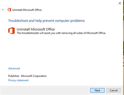 Fix Unable To Install Office Error