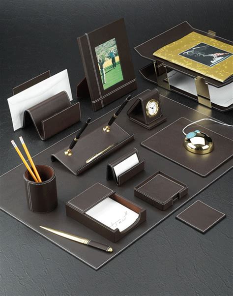 Desk Accessories Executive Desk Accessories Leather