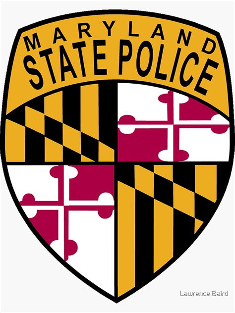 Maryland State Police Sticker For Sale By Lawrencebaird Redbubble