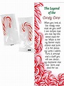 Legend Of The Candy Cane Christmas Bookmarks with Mini Candy Canes (100 ...
