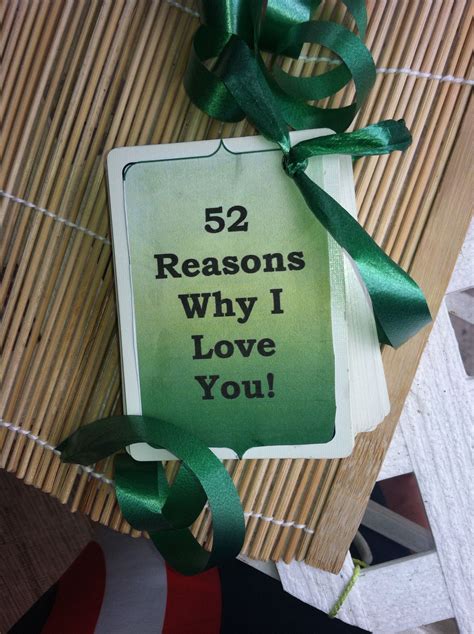 52 Reasons Why I Love You T Really Cute T Idea I Got From The