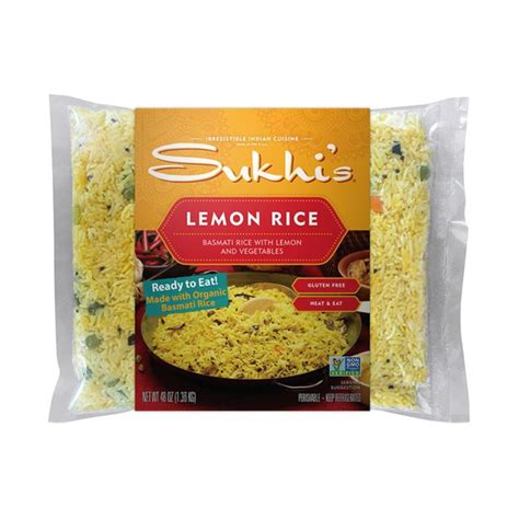 Sukhis Gourmet Indian Foods Lemon Basmati Rice 24 Oz From Costco