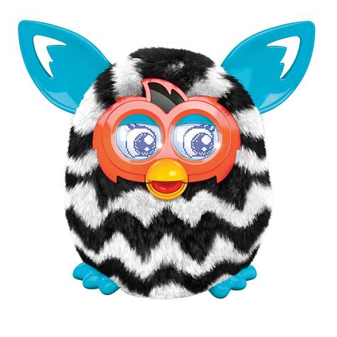 Furby Boom 2012 5 Interactive Electronic Toy App Zebra Black White Zig