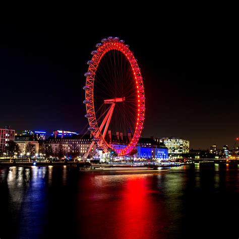 The London Eye At Night Anthony David West