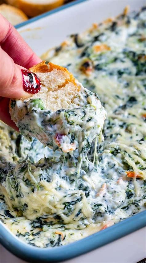 This Hot Spinach Dip Is A Classic But With No Mayo Hot Flavorful
