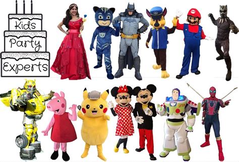 Costumed Characters Kids Party Experts