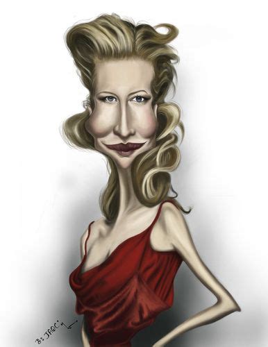 Cate Blanchett By Jaime Ortega Famous People Cartoon Funny