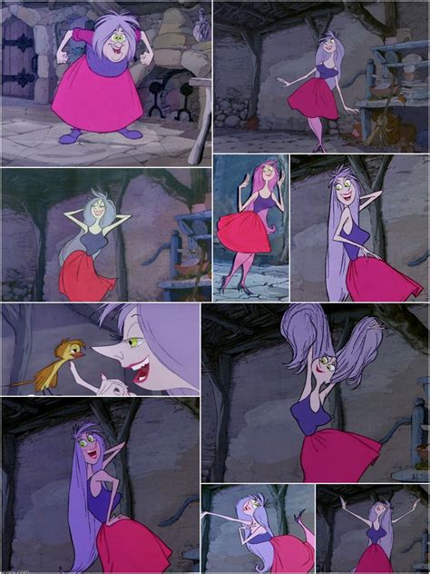 Mad Madam Mim Turns Herself Into An Attractive Girl ”the Sword In The