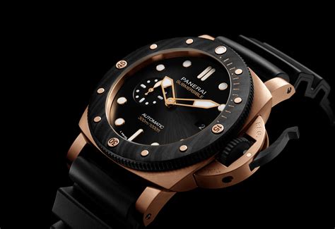Panerai Submersible Goldtech Orocarbo 44mm Pam01070 Watch