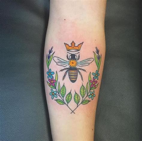 My Queen Bee Tattoo By Logan Isaacson At Speakeasy Tattoo Co In Boone