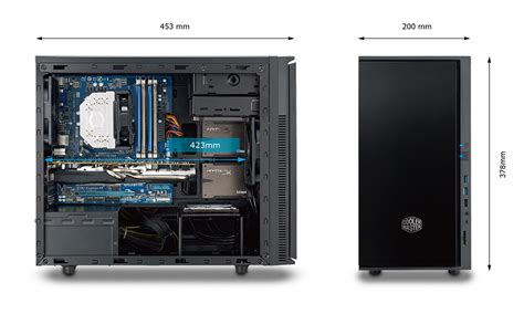 The cooler master silencio 352 is a minitower case which is very well done and definitely convincing regarding the soundproofing the quality of materials is on cooler master has a clear winner with the silencio 352. Cooler Master Silencio 352 mATX chassis revealed