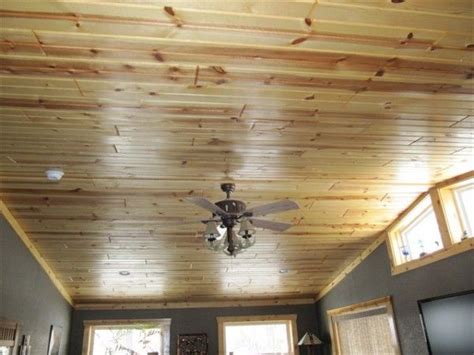 I plan to build a marquee out from the stage on the ceiling and keep it black, but will that be enough to prevent light distractions? knotty pine planks for ceiling | Knotty Pine Ceiling ...