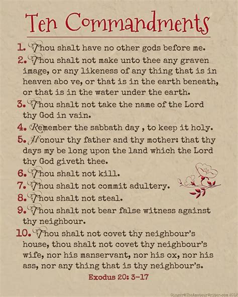 Ten Commandments Lds Printable Printable World Holiday