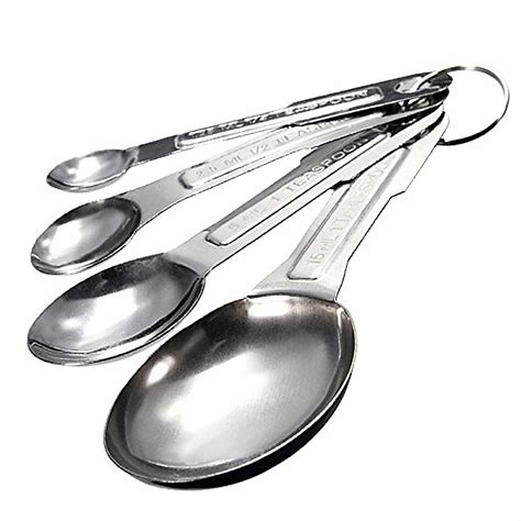 Buy Godskitchen Stainless Steel Measuring Spoons Set Of 4 Accurate