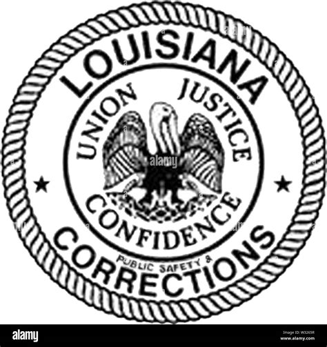 Seal Of The Louisiana Department Of Public Safety And Corrections Stock