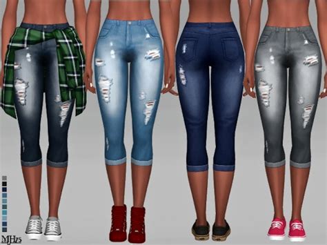 The Sims Resource Evi Jeans By Margeh 75 Sims 4 Downloads