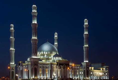 Hazrat Sultan Mosque In Astana Kazakhstan