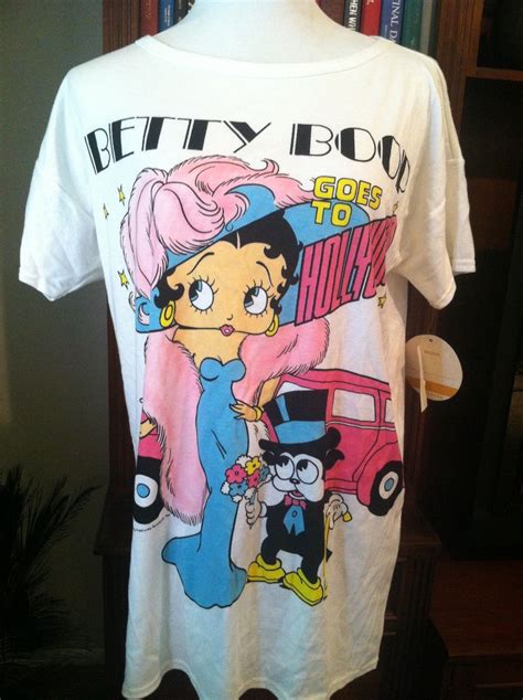 Vintage Betty Boop Goes To Hollywood T Shirt 1985 Betty Boop T Shirt