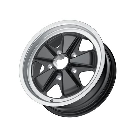 Original Fuchs Wheels For Porsche 15x6 Black