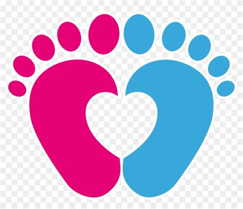 Footprint Infant Clip Art Baby Feet Heart Svg Free Transparent Png