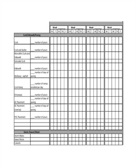 Free 12 Job Schedule Samples And Templates In Pdf Ms Word