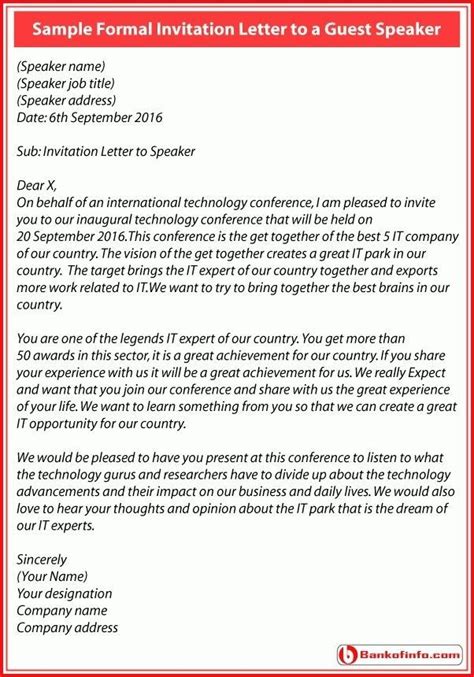 How To Write A Letter Requesting A Guest Speaker ~ Allcot Text