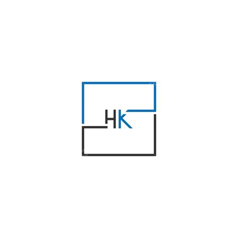 Hk Logo Letter Design Concept Circle Logo Company Vector Circle Logo