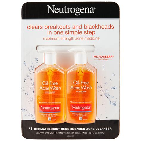 Neutrogena Oil Free Acne Fighting Face Wash With Salicylic Acid 9 1oz